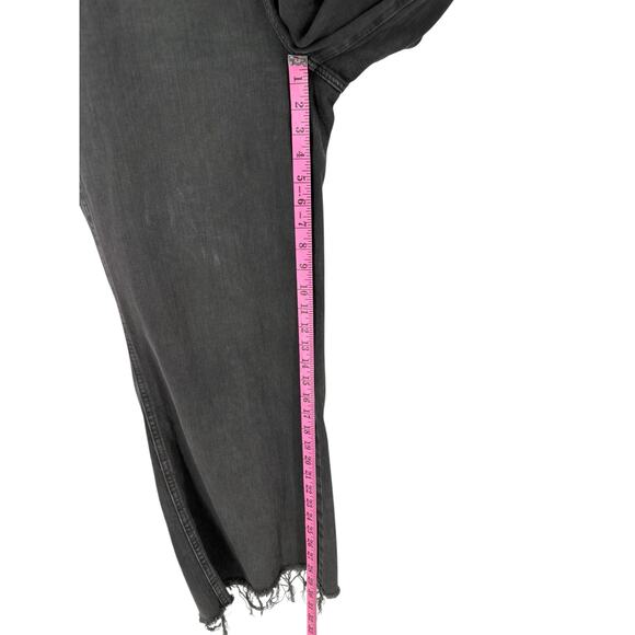 Aerie Wide Leg Overalls Gray Denim Womens Medium Boho - Picture 6 of 12